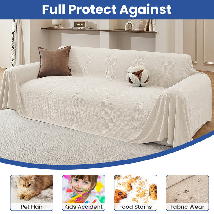 Ystyle Universal 4 Seater Sofa Cover Throw 200x230cm Geometric-YSTYLE