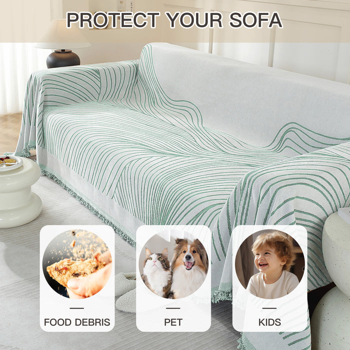 YSTYLE Universal 2 Seater Sofa Cover Throw 180x280cm Soft