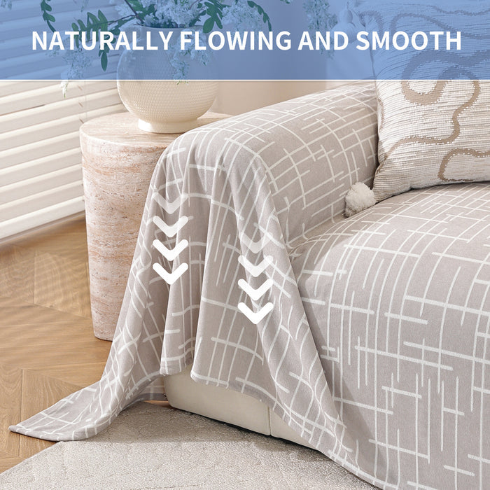 Ystyle Universal 4 Seater Sofa Cover Throw 200x380cm Breathable-YSTYLE