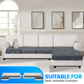 Ystyle Universal 3-Seater L-Shaped Sofa Stretch Sofa Cushion Cover-YSTYLE
