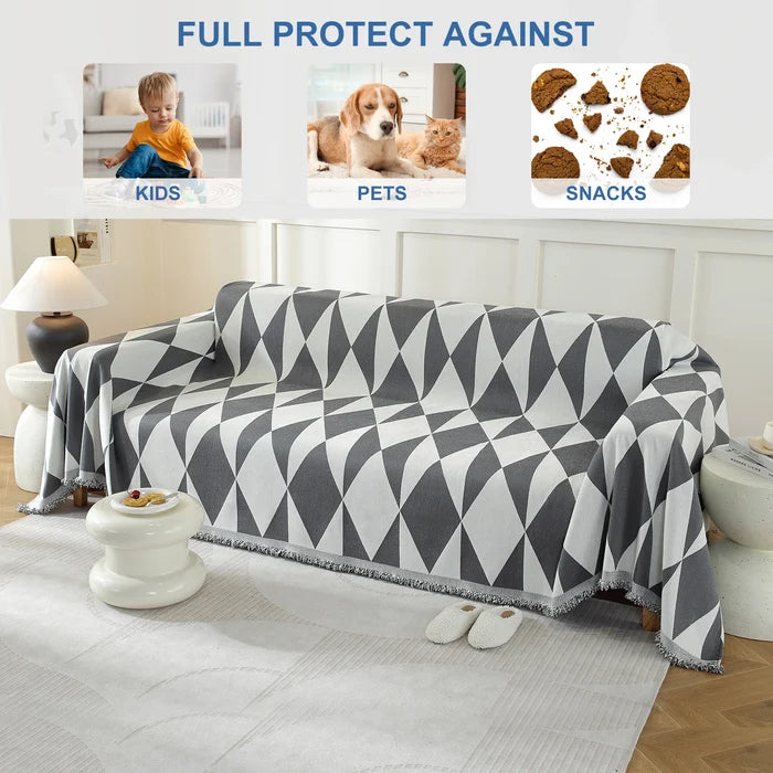 YSTYLE Universal 3 Seater Sofa Cover Throw 180x340cm Anti-Scratch-YSTYLE