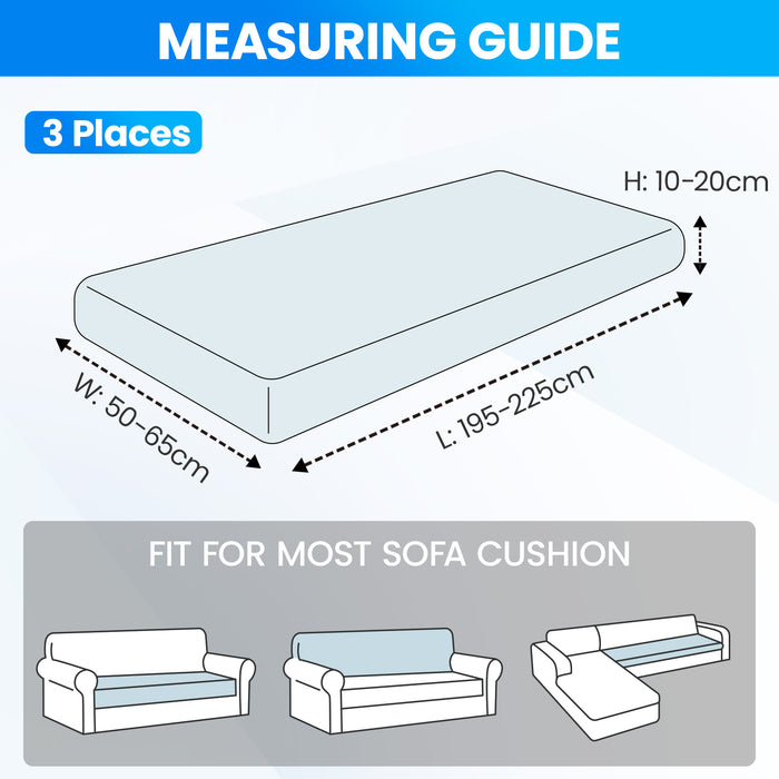 Ystyle Universal 3 Seater Stretch Sofa Cushion Cover-YSTYLE