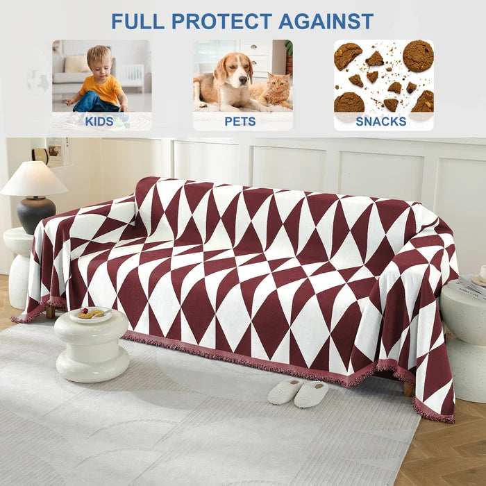 YSTYLE Universal 4 Seater Sofa Cover Throw 180x380cm Anti-Scratch-YSTYLE