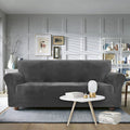 YSTYLE Velvet 2 Seater Sofa Cover with Armrests Stretch Anti Slip-YSTYLE