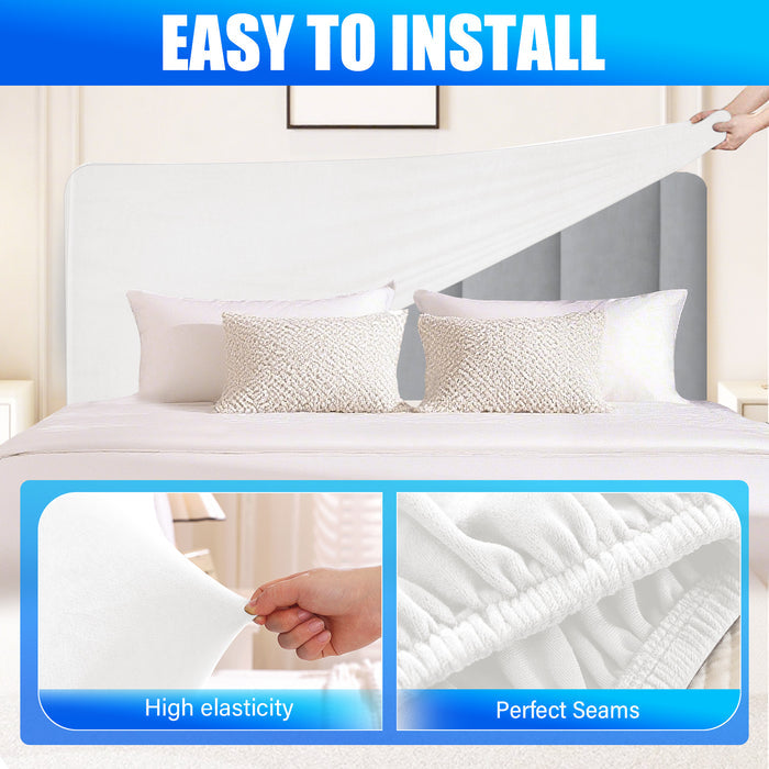 Ystyle Velvet Headboard Cover 200cm Stretch Bed Back Protector-YSTYLE