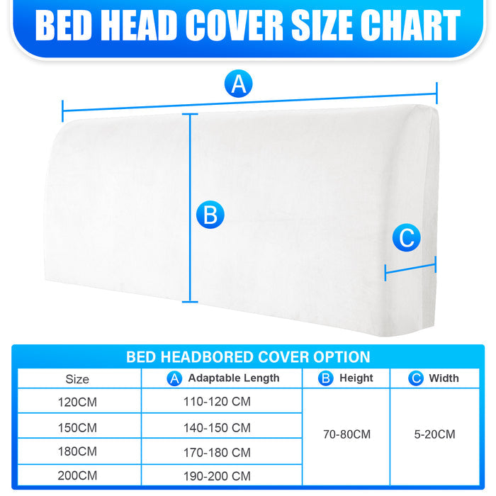 Ystyle Velvet Headboard Cover 200cm Stretch Bed Back Protector-YSTYLE