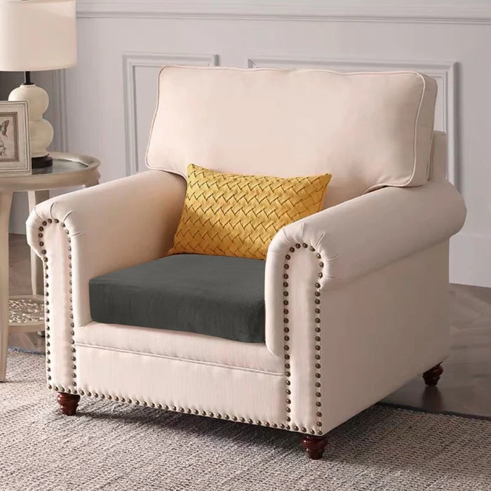YSTYLE Velvet Stretch Sofa Seat Cover 1 Seater Anti Slip-YSTYLE