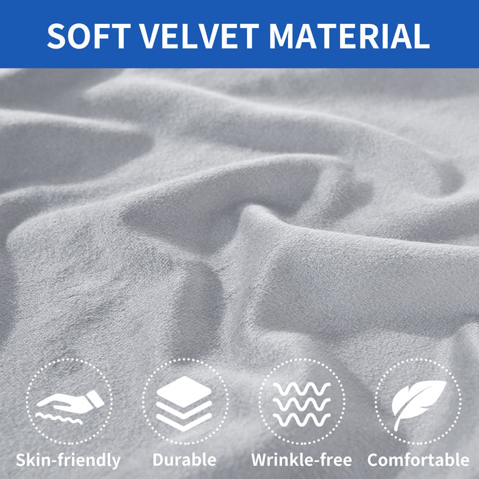 YSTYLE Velvet Stretch Sofa Seat Cover 2 Seater Anti Slip-YSTYLE