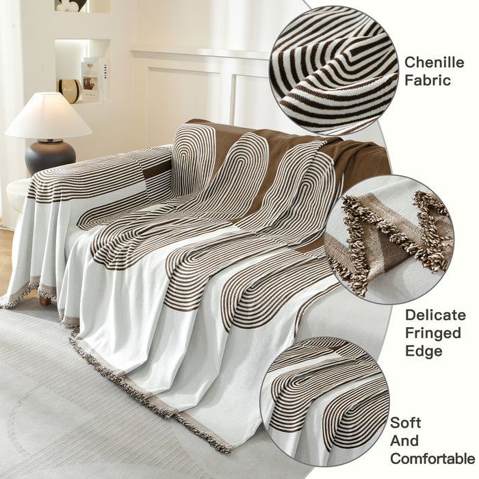 YSTYLE Washable 3 Seater Sofa Cover Throw 180x340cm Soft
