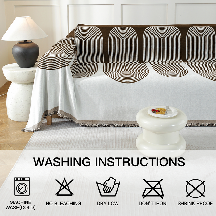 YSTYLE Washable 3 Seater Sofa Cover Throw 180x340cm Soft