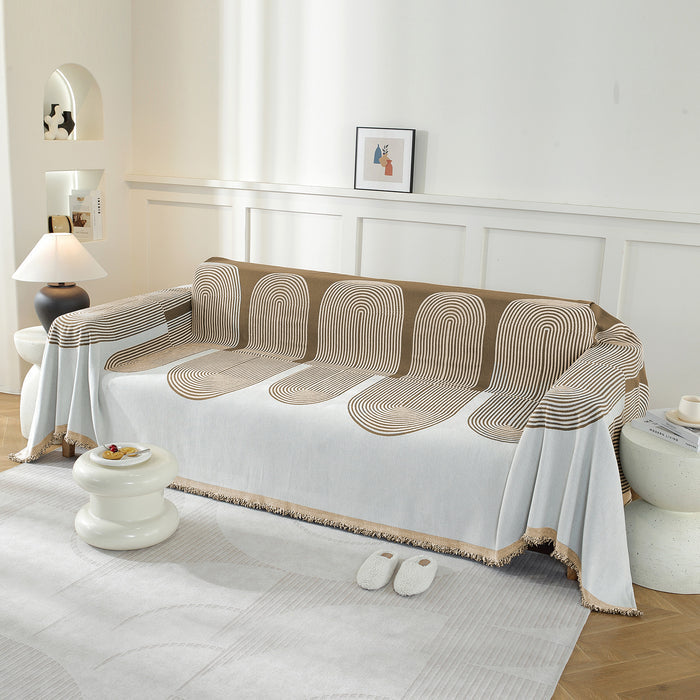YSTYLE Washable 4 Seater Sofa Cover Throw 180x380cm Soft