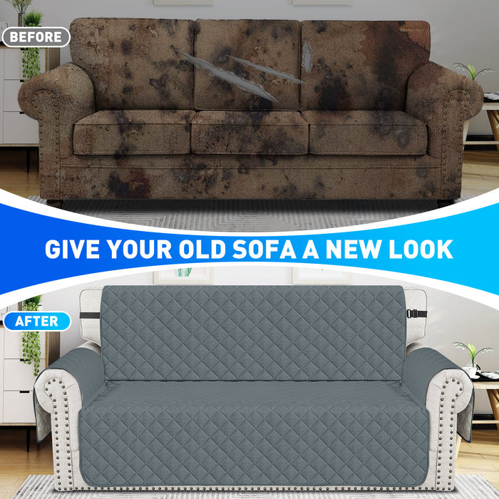Ystyle Waterproof 4 Seater Sofa Cover with Armrests Anti-Slip-YSTYLE
