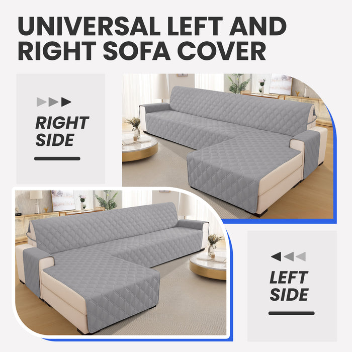 Ystyle Waterproof 4 Seater Corner Sofa Cover Reversible 280 cm-YSTYLE