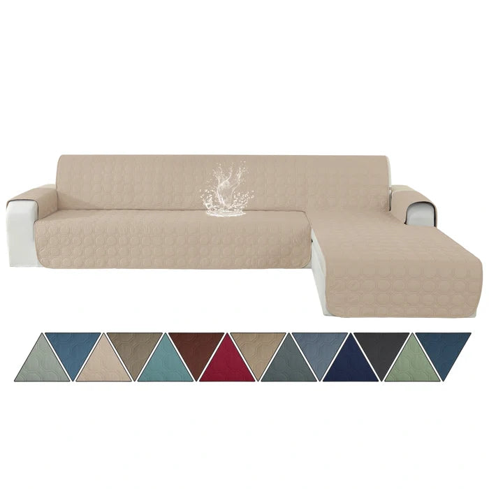 YSTYLE Waterproof 4 Seater Corner Sofa Cover Reversible Peninsula-YSTYLE