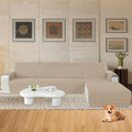 YSTYLE Waterproof 4 Seater Corner Sofa Cover Reversible Peninsula-YSTYLE