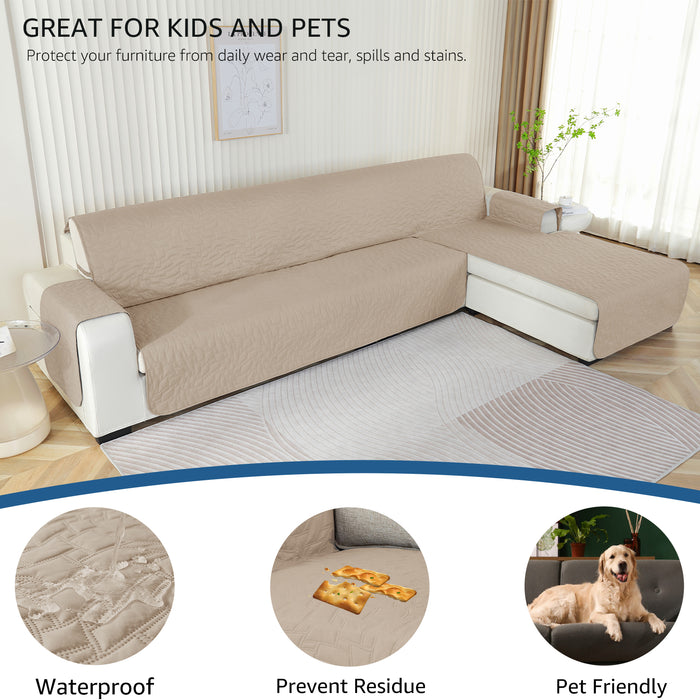 YSTYLE Waterproof 2 Seater Corner Sofa Cover Reversible Peninsula