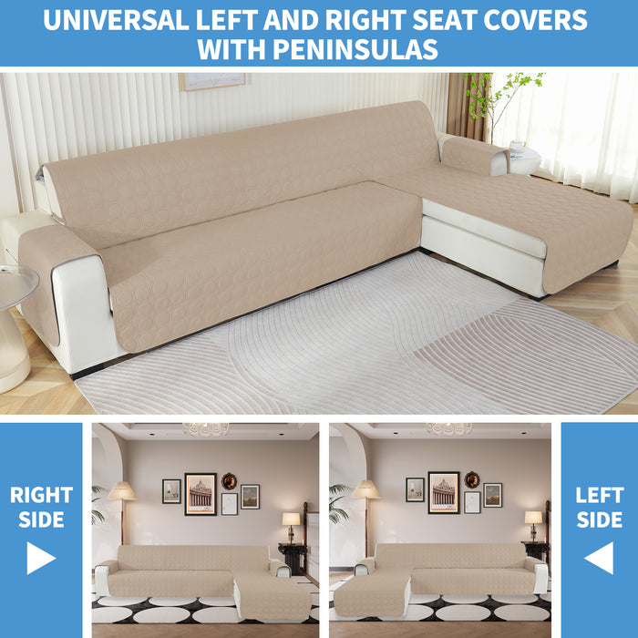 YSTYLE Waterproof 2 Seater Corner Sofa Cover Reversible Peninsula