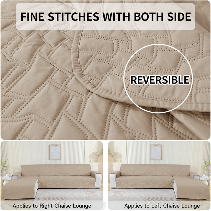 YSTYLE Waterproof 2 Seater Corner Sofa Cover Reversible Peninsula