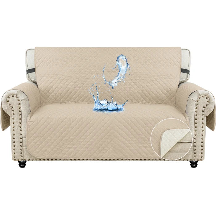 YSTYLE Waterproof 2 Seater Sofa Cover with Armrests Anti-Slip-YSTYLE