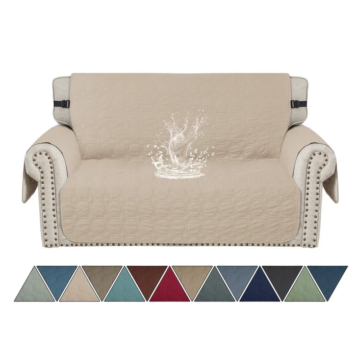 YSTYLE Waterproof 2 Seater Sofa Cover with Armrests Anti-Slip-YSTYLE