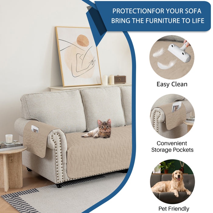 YSTYLE Waterproof 3 Seater Armchair Cover Anti Slip for Pet Protection