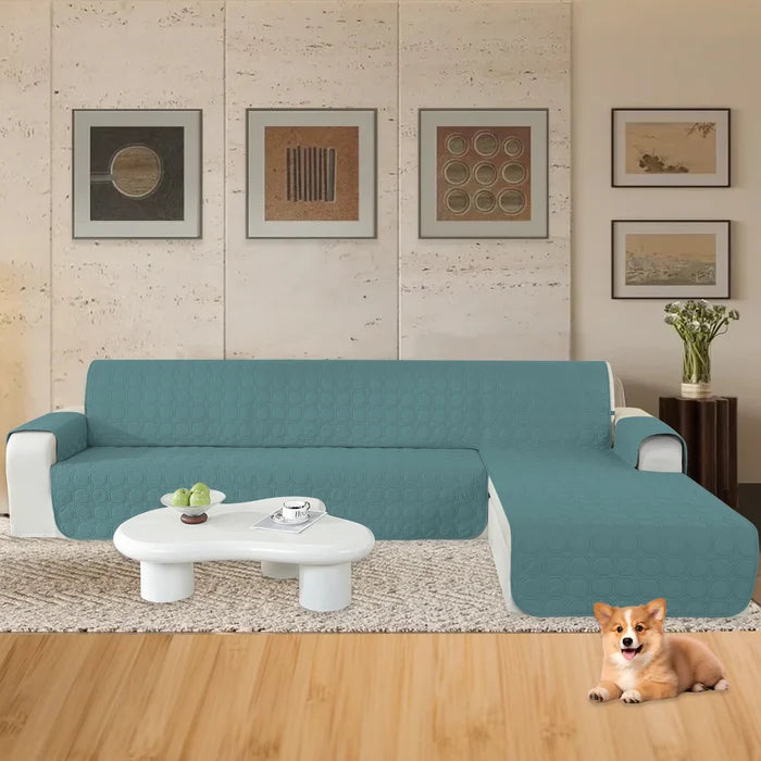 YSTYLE Waterproof 4 Seater Corner Sofa Cover Reversible Peninsula-YSTYLE