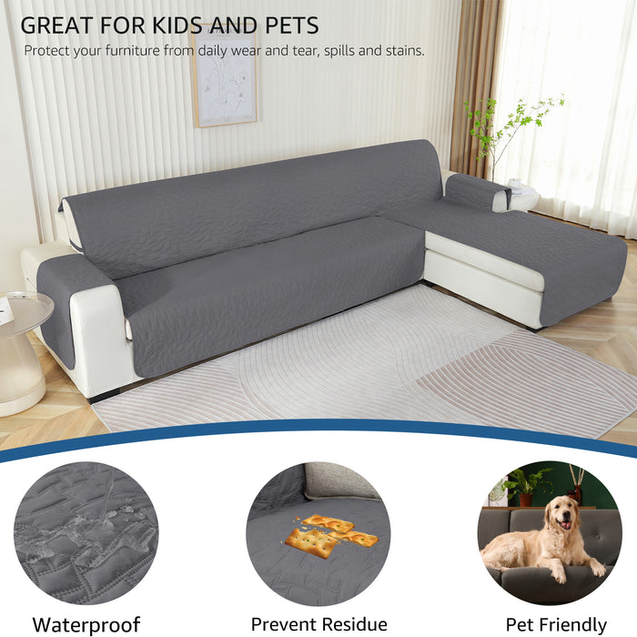 YSTYLE Waterproof 3 Seater Corner Sofa Cover Reversible Peninsula
