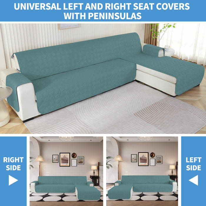YSTYLE Waterproof 3 Seater Corner Sofa Cover Reversible Peninsula