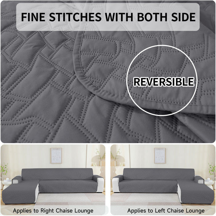 YSTYLE Waterproof 3 Seater Corner Sofa Cover Reversible Peninsula