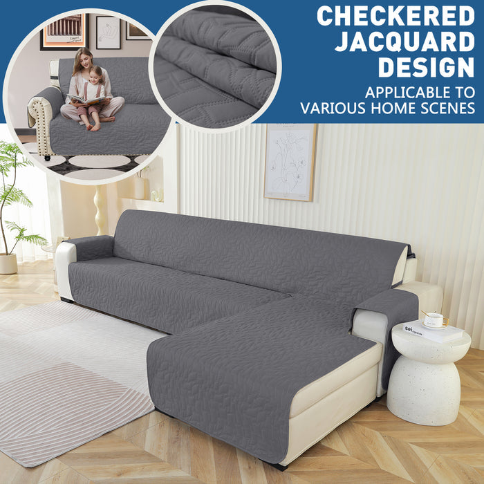YSTYLE Waterproof 3 Seater Corner Sofa Cover Reversible Peninsula