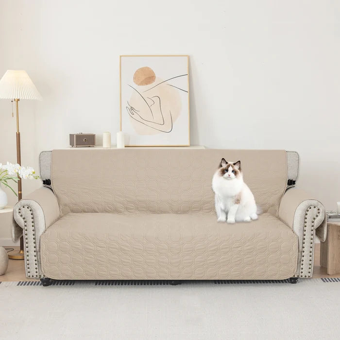 YSTYLE Waterproof 4 Seater Sofa Cover with Armrests Anti-Slip-YSTYLE