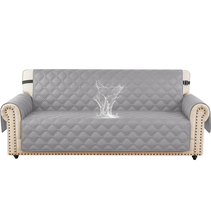 Ystyle Waterproof 3 Seater Sofa Cover with Armrests Side Pockets-YSTYLE