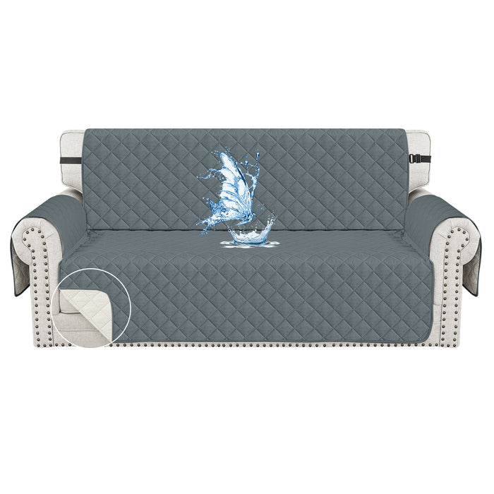 Ystyle Waterproof 3 Seater Sofa Cover with Armrests Side Pockets-YSTYLE
