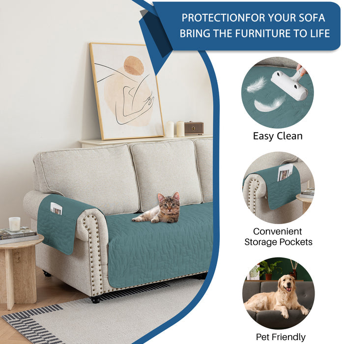 YSTYLE Waterproof 4 Seater Armchair Cover Anti Slip for Pet Protection