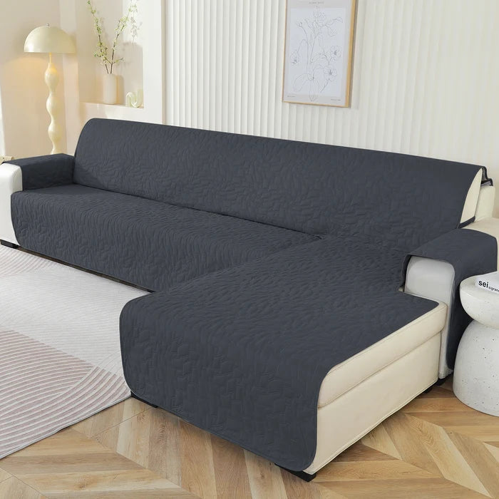 YSTYLE Waterproof 4 Seater Corner Sofa Cover Reversible Peninsula-YSTYLE
