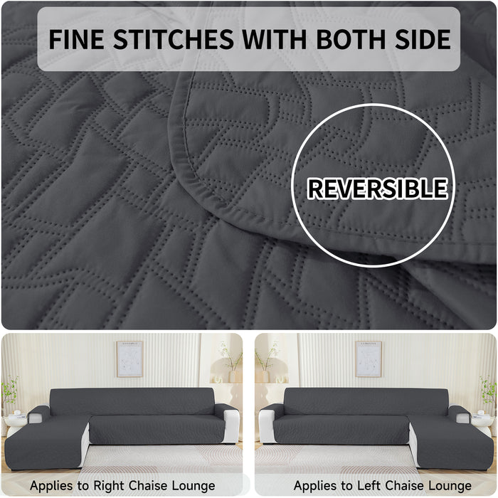 YSTYLE Waterproof 4 Seater Corner Sofa Cover Reversible Peninsula