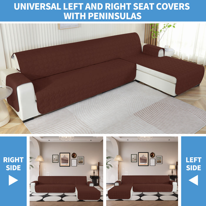 YSTYLE Waterproof 4 Seater Corner Sofa Cover Reversible Peninsula