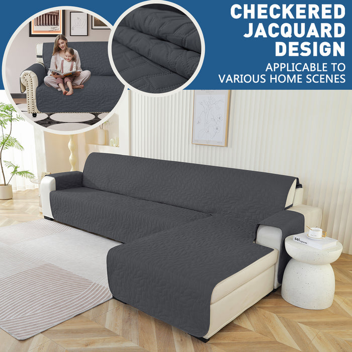 YSTYLE Waterproof 4 Seater Corner Sofa Cover Reversible Peninsula