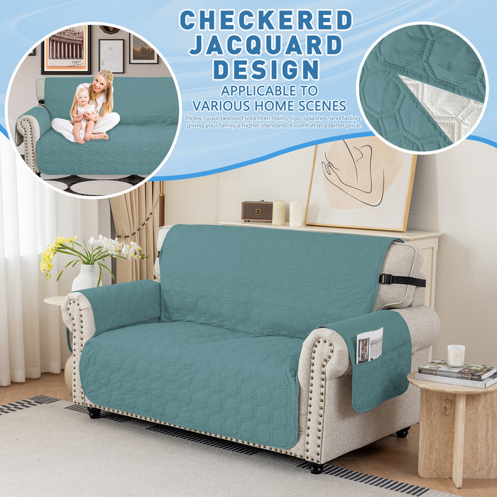 YSTYLE Waterproof 4 Seater Sofa Cover with Armrests Anti-Slip