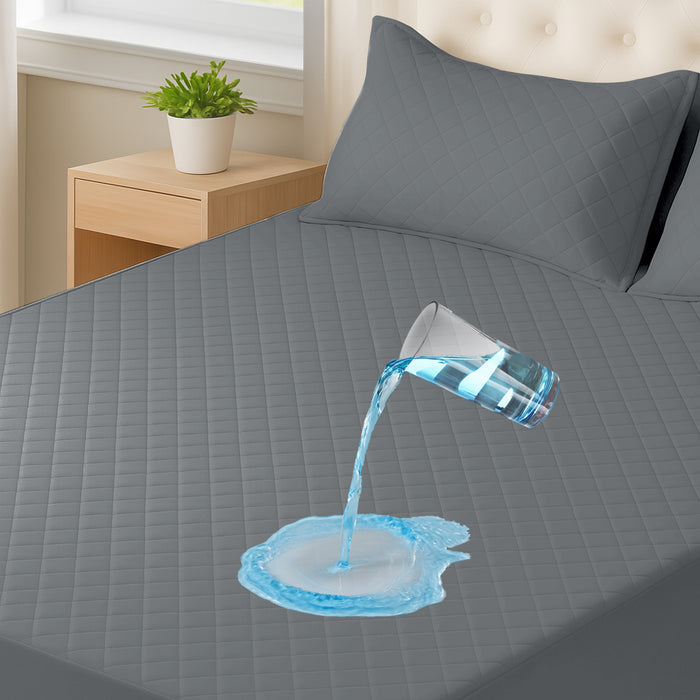 YSTYLE Waterproof Double Mattress Protector 140x200cm Anti Mite Breathable-YSTYLE