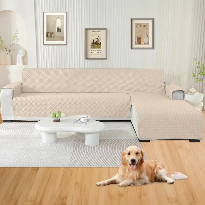 YSTYLE Waterproof L Shape Sofa Cover 4 Seater Reversible Peninsula-YSTYLE