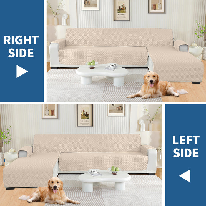 YSTYLE Waterproof L Shape Sofa Cover 2 Seater Reversible Peninsula