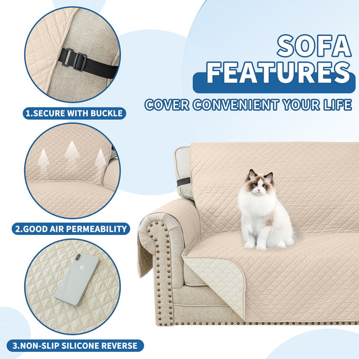 YSTYLE Waterproof L Shape Sofa Cover 2 Seater Reversible Peninsula