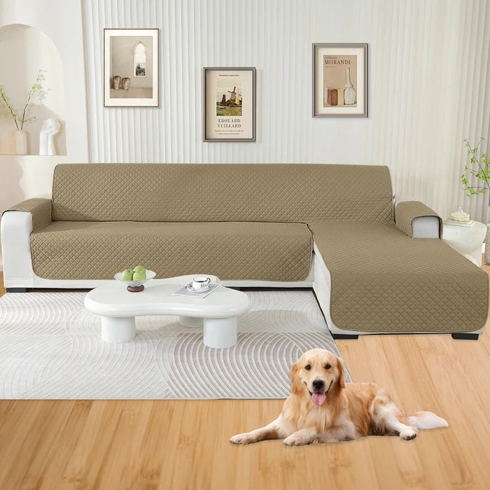 YSTYLE Waterproof L Shape Sofa Cover 4 Seater Reversible Peninsula-YSTYLE