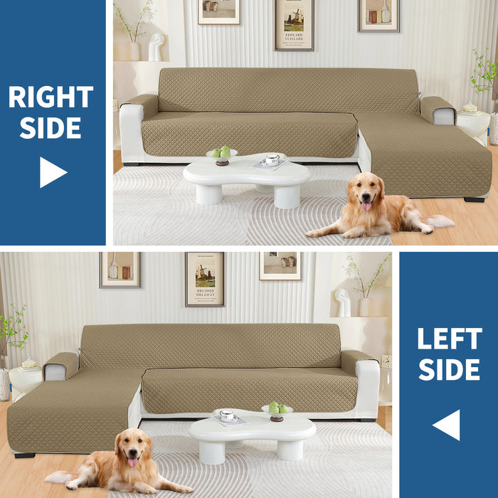 YSTYLE Waterproof L Shape Sofa Cover 3 Seater Reversible Peninsula