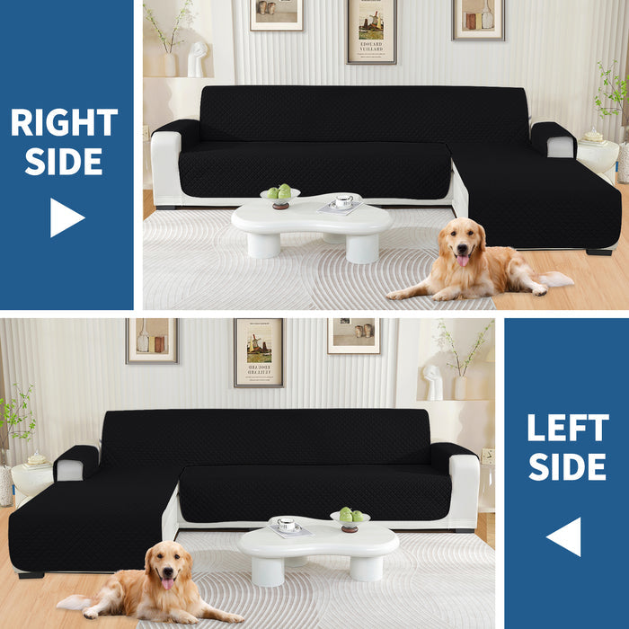 YSTYLE Waterproof L Shape Sofa Cover 4 Seater Reversible Peninsula