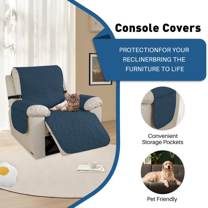 YSTYLE Waterproof Large Reclining Armchair Cover Non Slip Protection