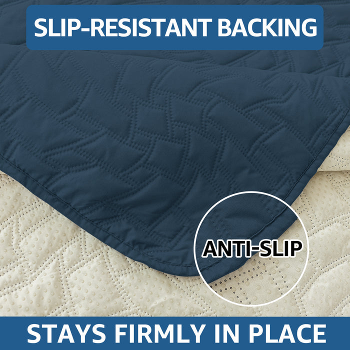 YSTYLE Waterproof Large Reclining Armchair Cover Non Slip Protection