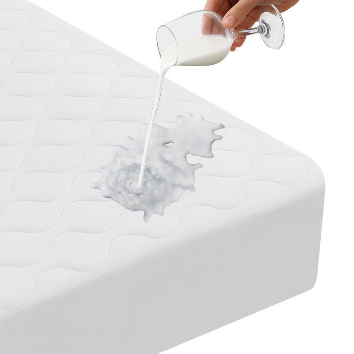 YSTYLE Waterproof Quilted Mattress Protector 140x200cm Breathable-YSTYLE