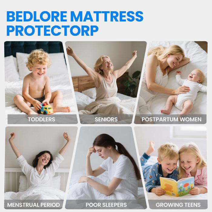 YSTYLE Waterproof Quilted Mattress Protector 140x200cm Breathable-YSTYLE